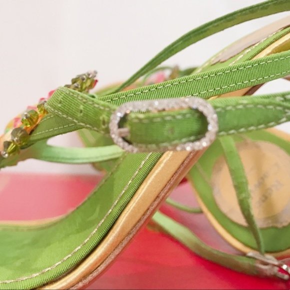 NWT RENE CAOVILLA Embellished Multistrap Sandals - Picture 7 of 7